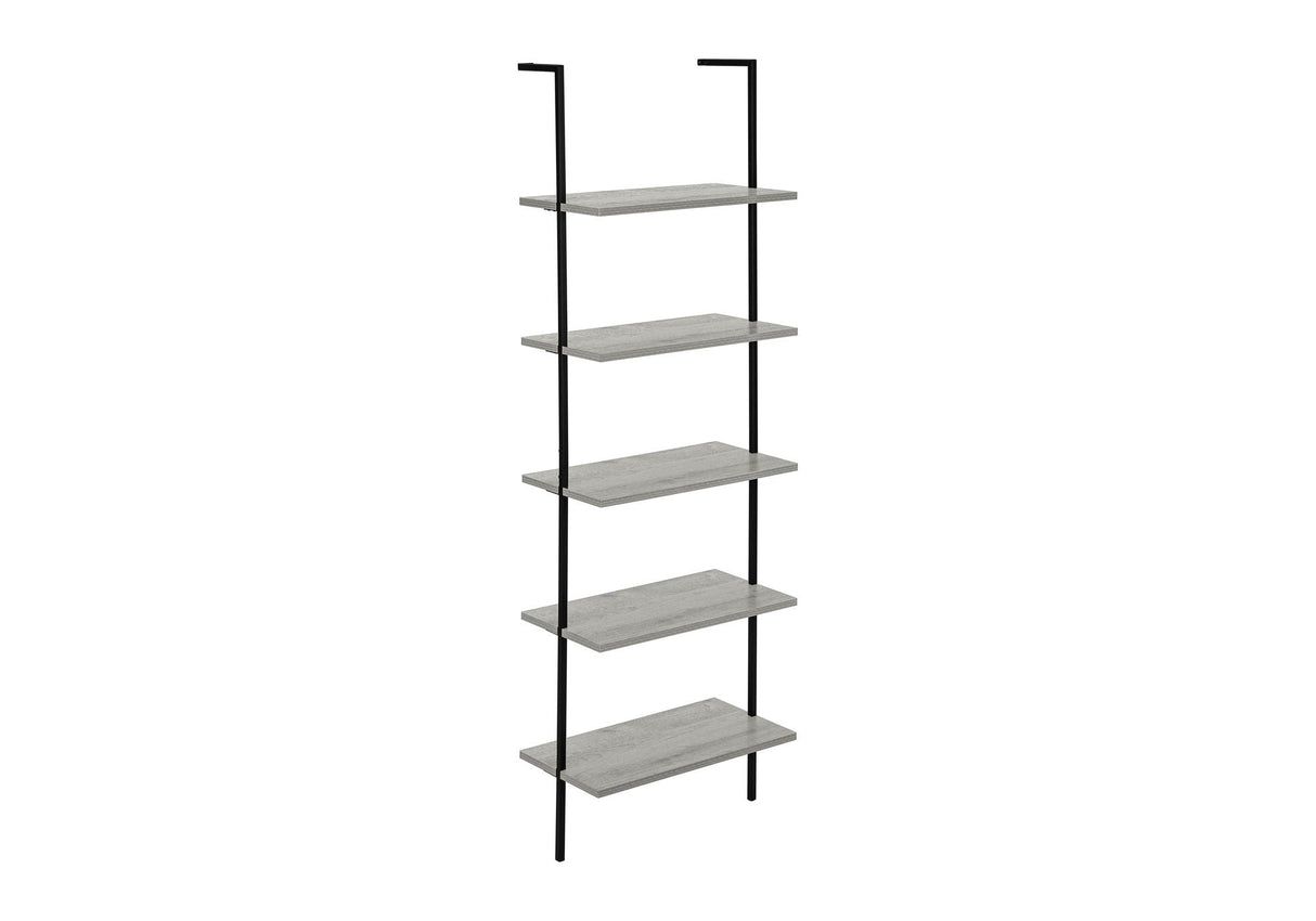 Bookshelf, Bookcase, Etagere, Ladder, 5 Tier, For Office, Marble Look Contemporary & Modern by Couch.com