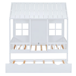 House Bed With Twin Size Trundle, Daybed by Couch.com