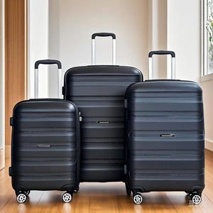 3 Piece Set Hardshell Suitcase Spinner Wheels by Couch.com