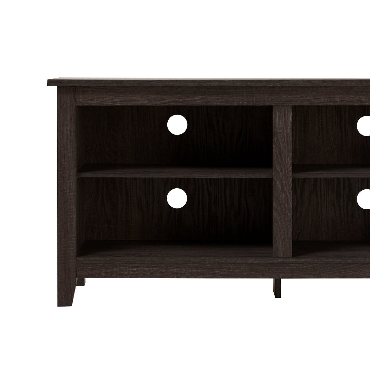 Modern Transitional 3 Shelf Open Storage 70" TV Stand For 80" TVs by Couch.com