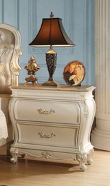 Chantelle - Nightstand With Granite Top - White by Couch.com