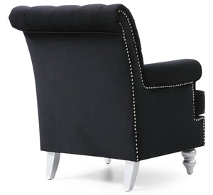 Elegant Round Arm Traditional Chair by Couch.com
