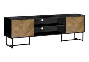 TV Stand, Console, Media Entertainment Center, Storage Cabinet, Modern - Black by Couch.com