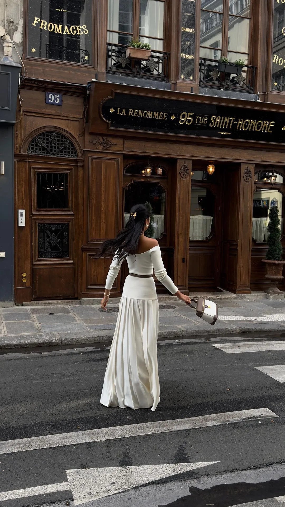 Elegant Retro Split Dress