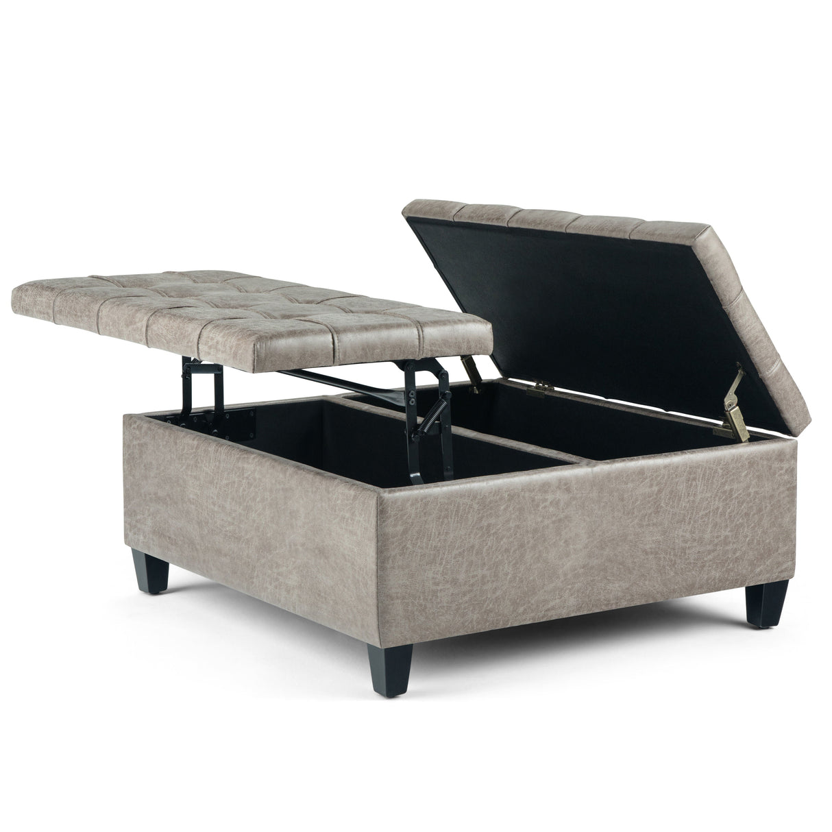 Harrison - Upholstered Coffee Table Storage Ottoman by Couch.com