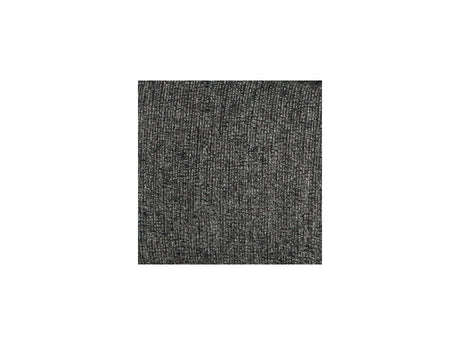 Close-up image of the textured gray fabric from the Ballinasloe 3-Piece Sectional with Chaise, showcasing a woven pattern. The fabric looks soft, featuring small interlocking threads that create a subtle speckled effect in various shades of gray.