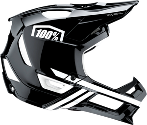 100% Trajecta Helmet - Fidlock - Black/White - Large 80003-00007