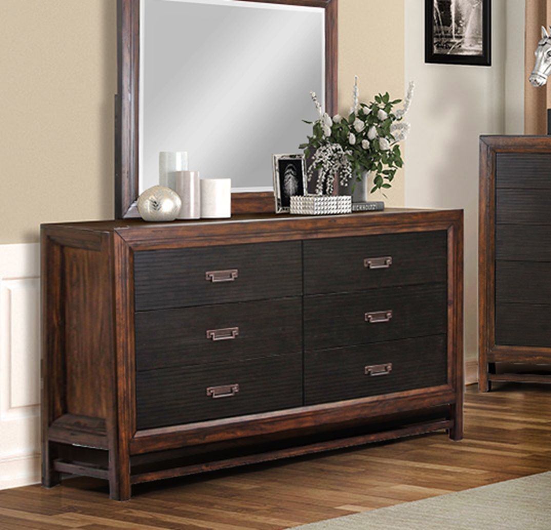 Branson - 6 Drawer Dresser, Two Tone - Brown by Couch.com