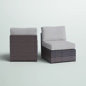 Armless Patio Chair With Cushions by Couch.com