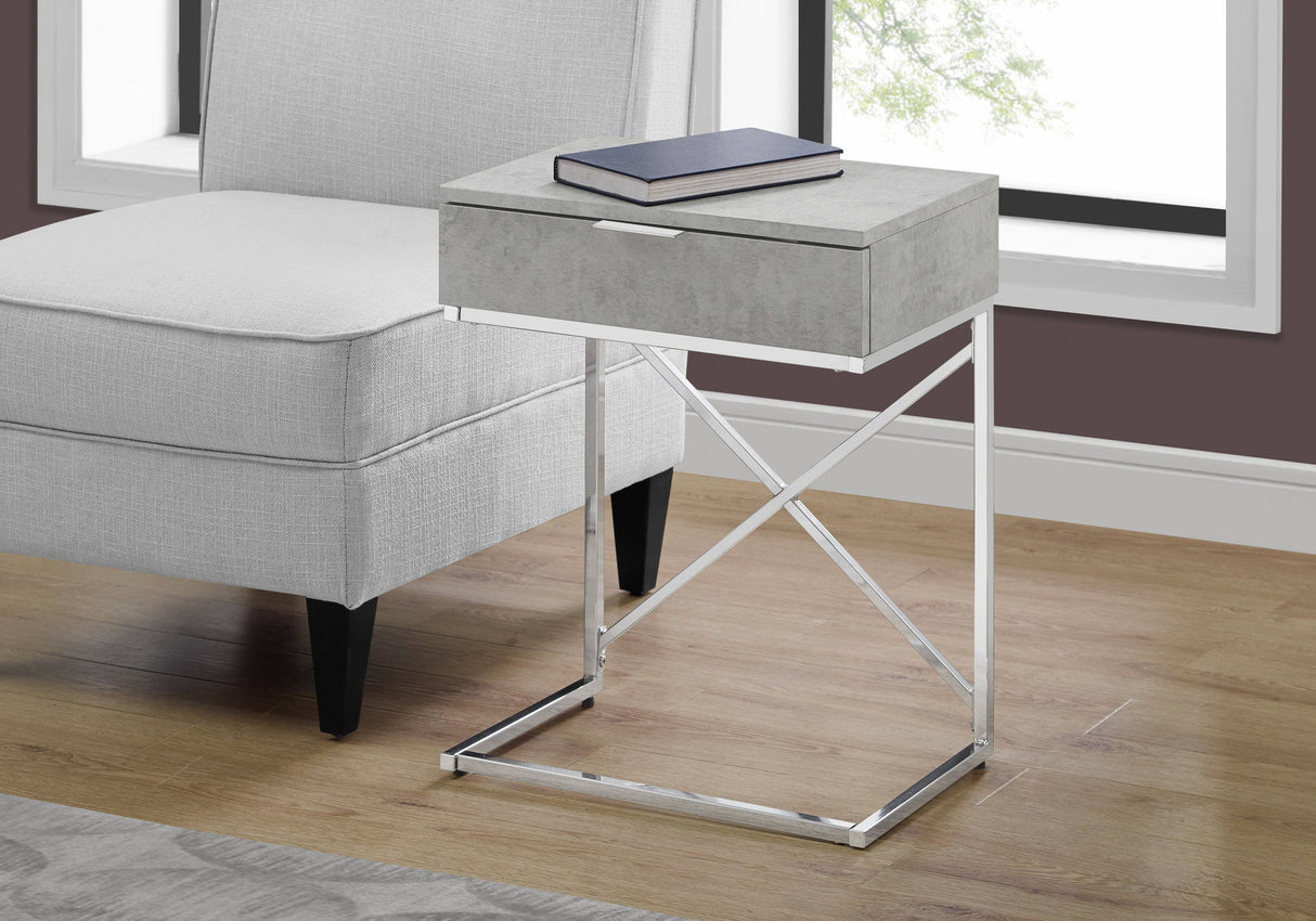 Accent Side Table, Storage Drawer, Spacious Tabletop, Contemporary & Modern by Couch.com