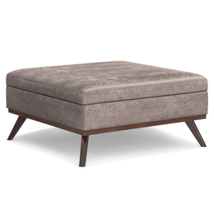 Owen - Multifunctional Square Coffee Table Storage Ottoman by Couch.com