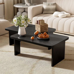 Modern Minimalist Coffee Table Set With Splicing Design by Couch.com