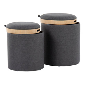 Tray - Contemporary Nesting Ottoman Set by Couch.com