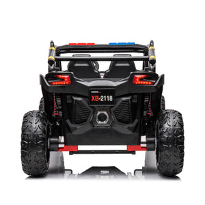 24V 4x4 Freddo Storm Police UTV 2-Seater for Kids with Lights & Sirens for Action-Packed Adventures