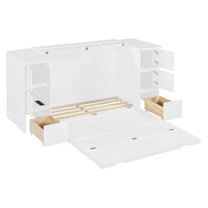 Murphy Bed With Drawers, Cabinets, And USB Ports by Couch.com