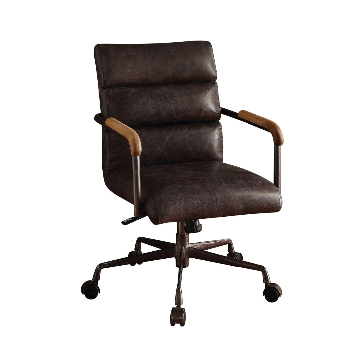 Harith - Retro Top Grain Leather Office Chair by Couch.com