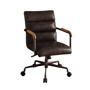 Harith - Retro Top Grain Leather Office Chair by Couch.com