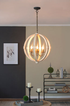 Chandelier, Hanging Light Fixture With Adjustable Chain For Kitchen, Bulb Not Included by Couch.com