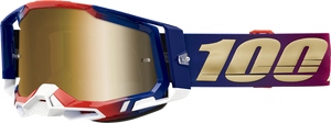 100% Racecraft 2 Goggles - United - True Gold 50010-00009