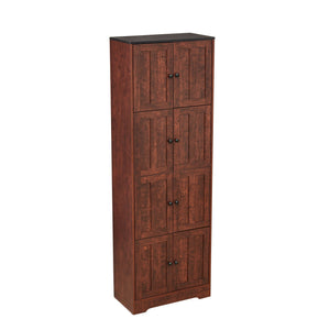 Tall Storage Cabinet With 8 Doors And 4 Shelves, Wall Storage Cabinet For Living Room, Kitchen, Office, Bedroom, Bathroom by Couch.com