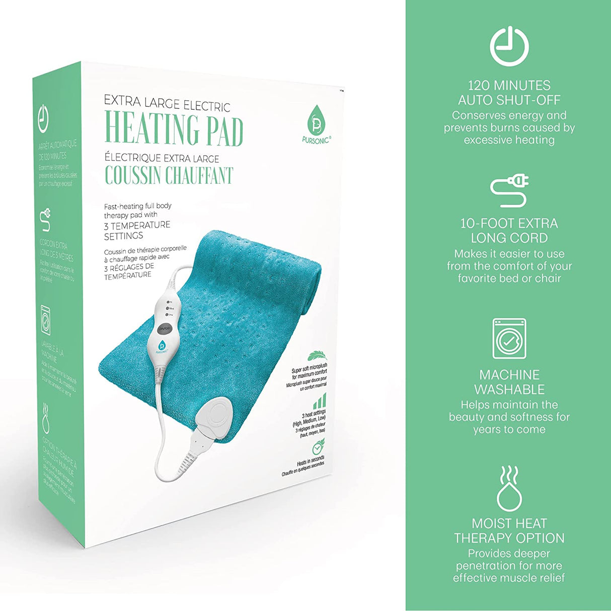 Electric Heating Pad by Pursonic