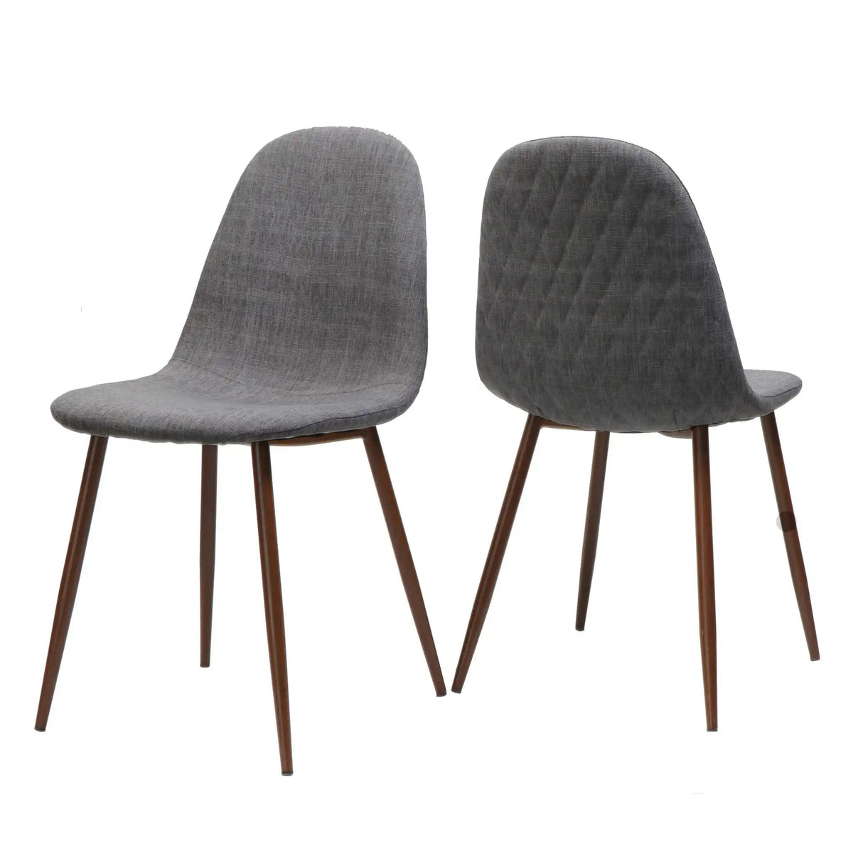 Elegant Dining Chair Set With Fabric Upholstery