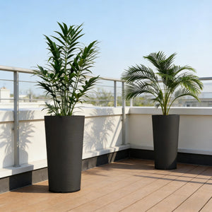 Set of 2 Stackable Large Flower Pots