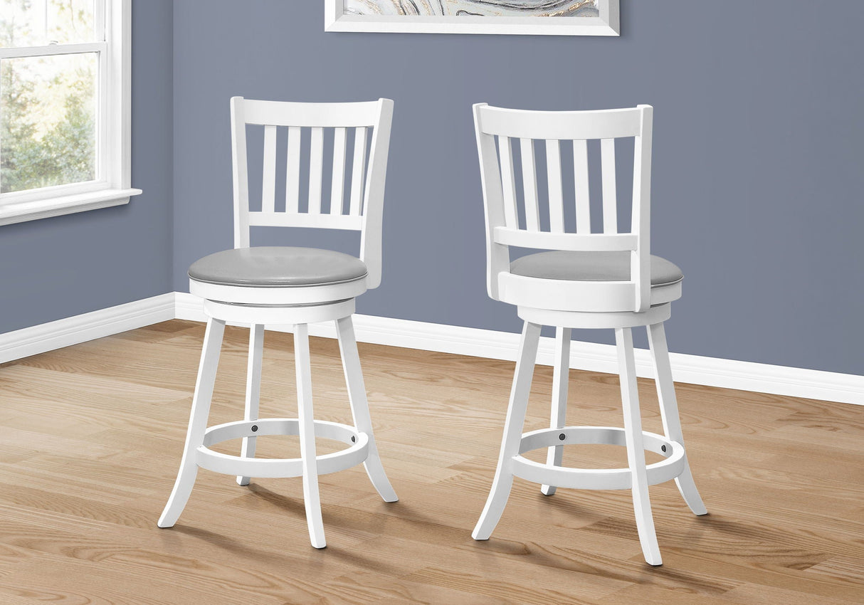 Transitional Swivel Bar Stool Counter Height (Set of 2) by Couch.com