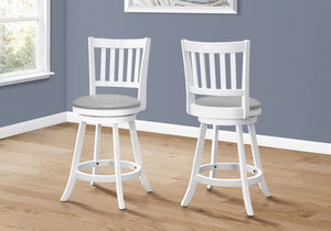 Transitional Swivel Bar Stool Counter Height (Set of 2) by Couch.com