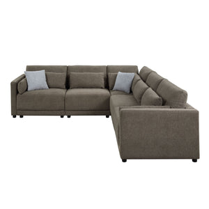 Rylie - Modular Sectional Sofa With Toss Pillows by Couch.com