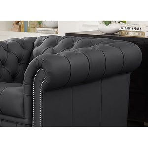 York - Waxy Pull Up Leather Chair by Couch.com