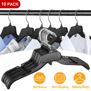 10 Pack Clothes Hangers Non-Slip by DirectDeals