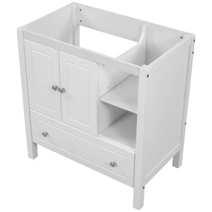 Bathroom Vanity Base Only, Solid Wood Frame, Bathroom Storage Cabinet With Doors And Drawers by Couch.com