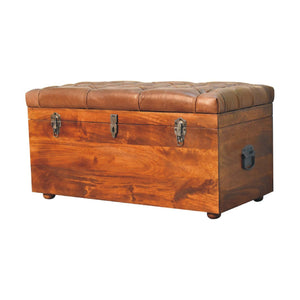 Buffalo - Artisan Furniture Leather Storage Trunk by Couch.com