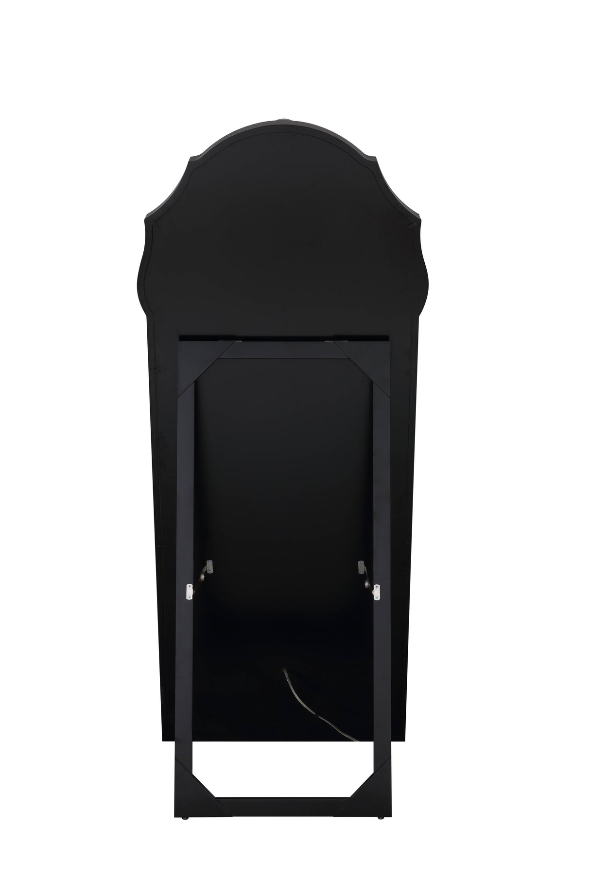 Noralie - Mirrored Faux Diamonds Floor Mirror - Silver by Couch.com