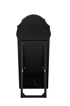 Noralie - Mirrored Faux Diamonds Floor Mirror - Silver by Couch.com