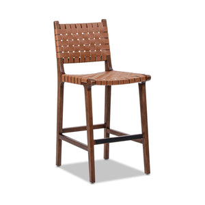 Andre - Counter Stool With Back - Pecan Brown by Couch.com