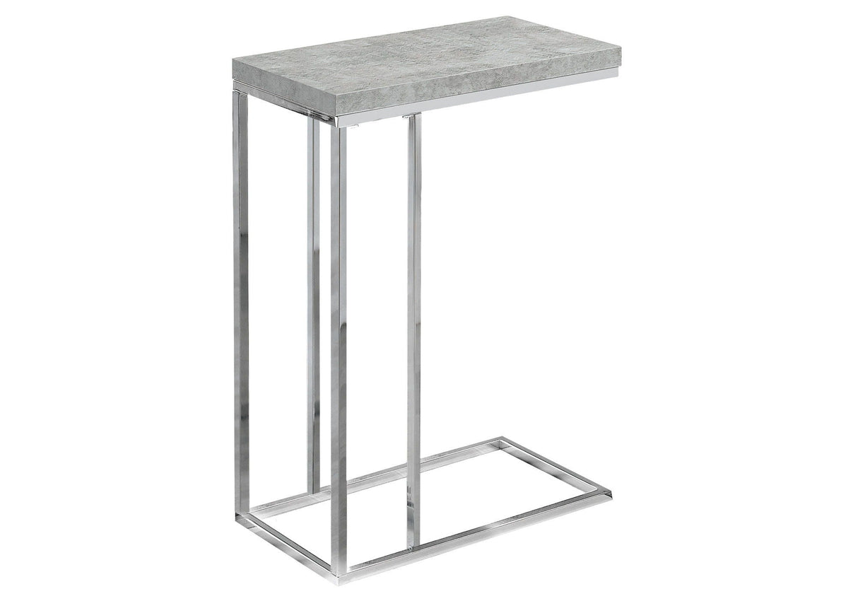 Accent Table, C - Shaped, Tempered Glass, Stylish Design Contemporary & Modern by Couch.com