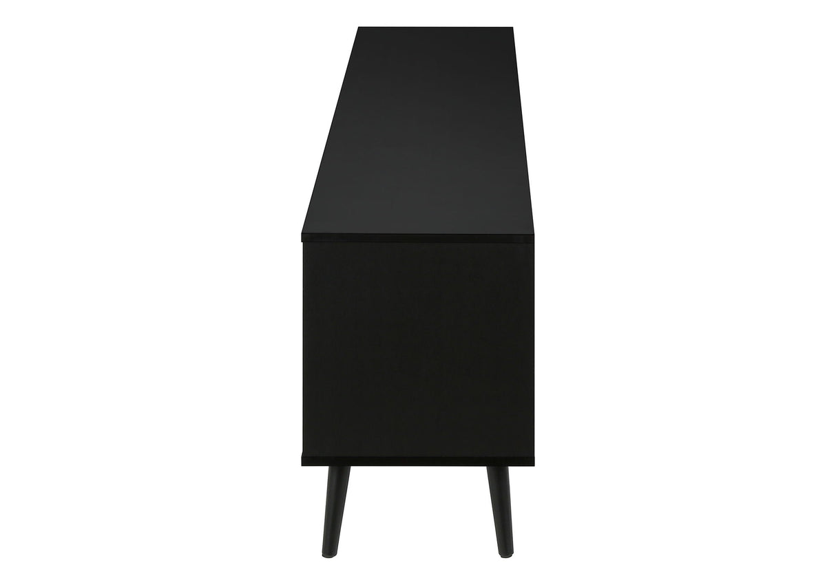 TV Stand, Console, Media Entertainment Center, Storage Cabinet, Modern Design - Black by Couch.com