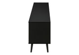 TV Stand, Console, Media Entertainment Center, Storage Cabinet, Modern Design - Black by Couch.com