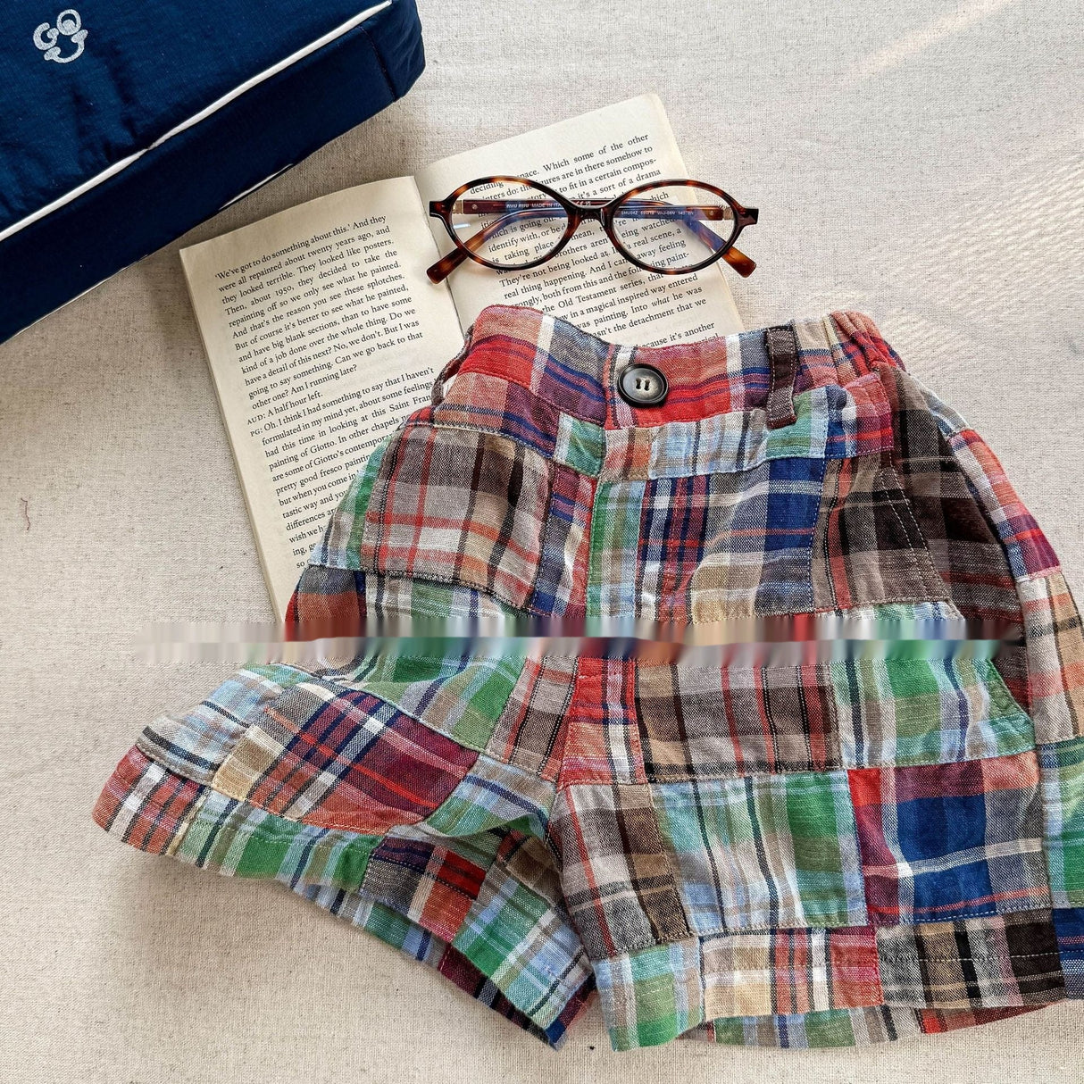 Summer Wear Fashion Stitching Short Boy And Girl Pants