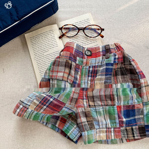 Summer Wear Fashion Stitching Short Boy And Girl Pants