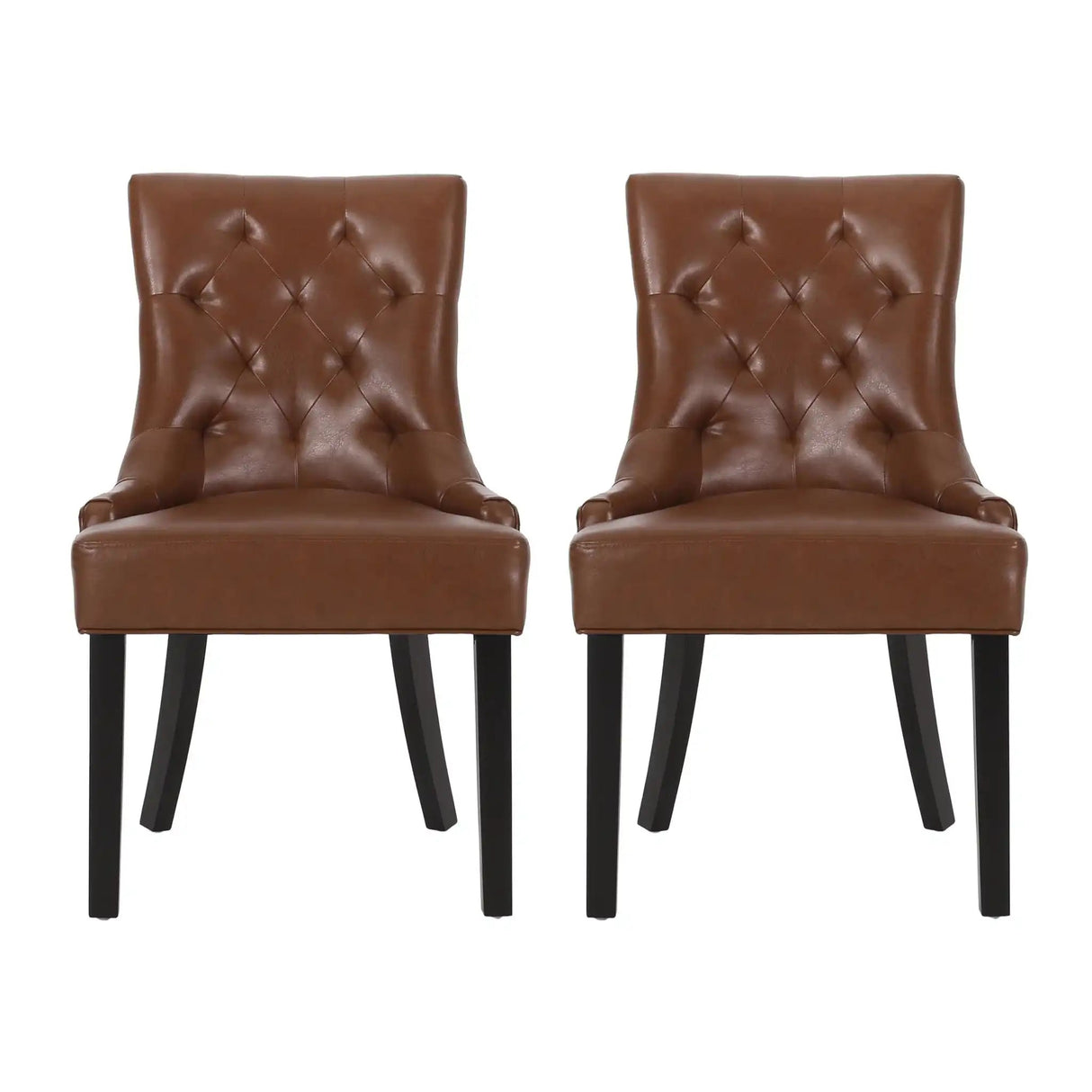 Cheney Contemporary Dining Chair Tufted Upholstery (Set of 2)