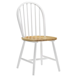 Greer Natural Brown And White 5-Piece Dining Set