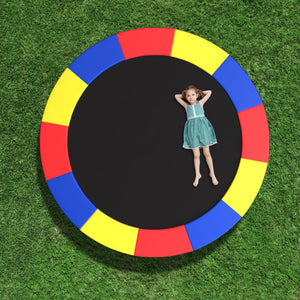 8-16 FT Trampoline Pad Replacement Safety Pad with Fixing Straps (Multicolor)-15FT