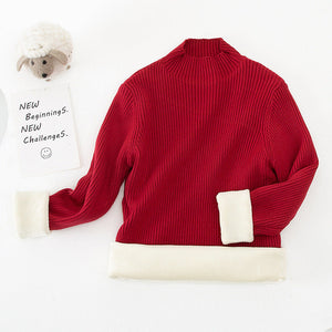Children's Mock Neck Sweater Knitwear Top