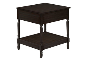 Accent - Table, 2 Tier, Square, Traditional - Walnut by Couch.com