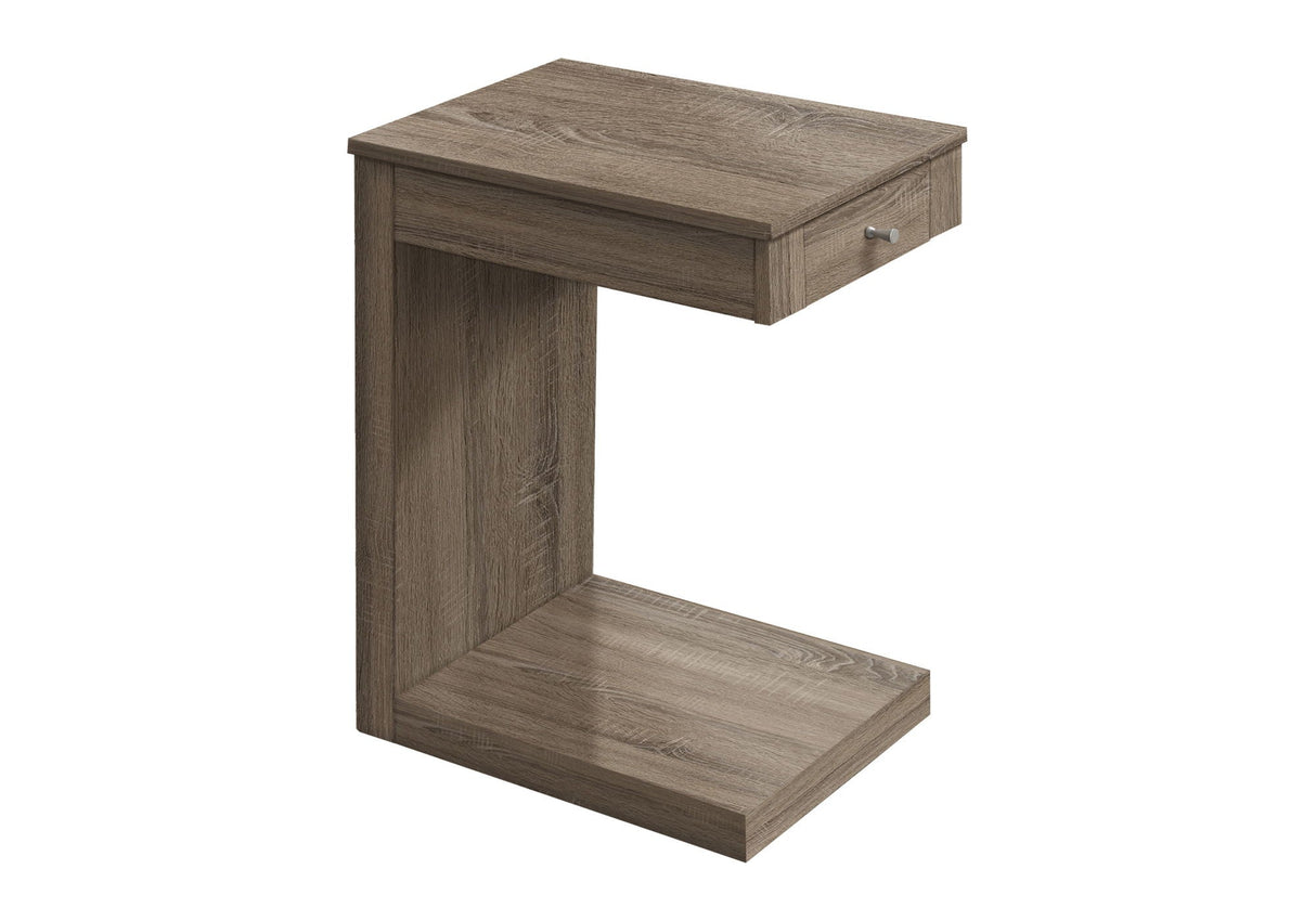 Accent Table, C - Shaped Contemporary & Modern - Taupe by Couch.com