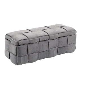 Upholstered Storage Ottoman With Safety Hinge by Couch.com