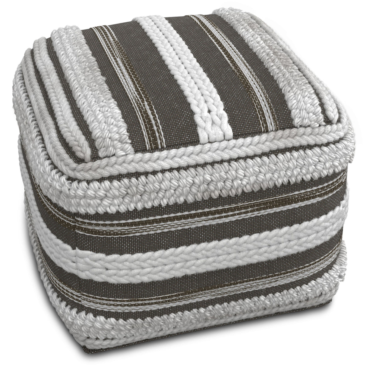 Sommer - Handcrafted Square Pouf by Couch.com